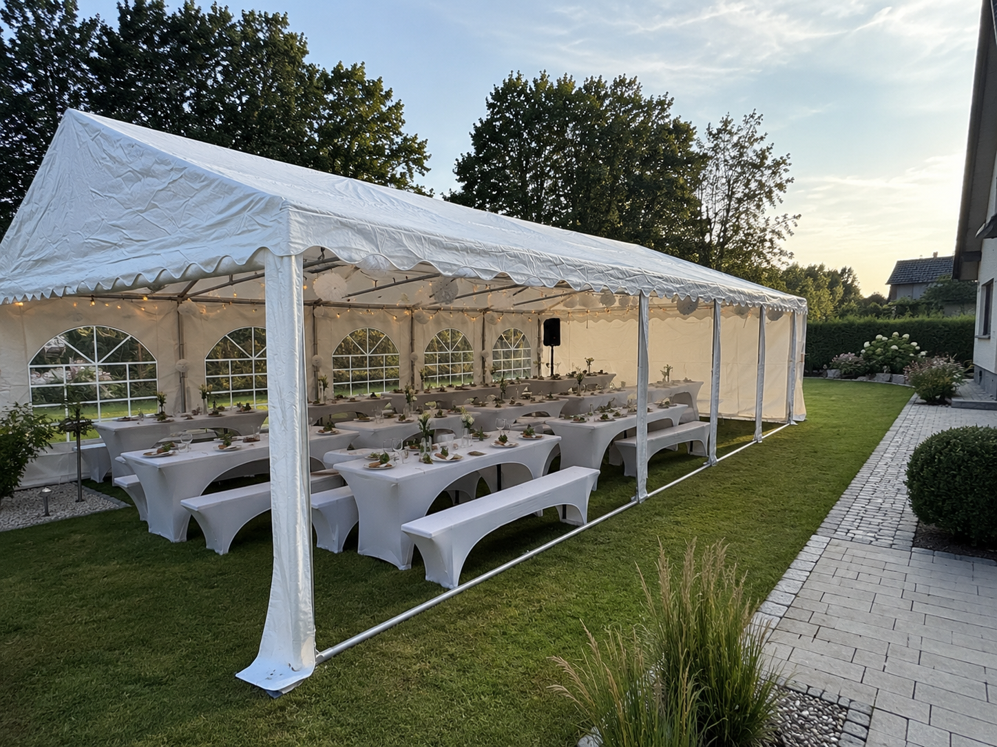 Festzelt 8x6 Meter PVC Plane