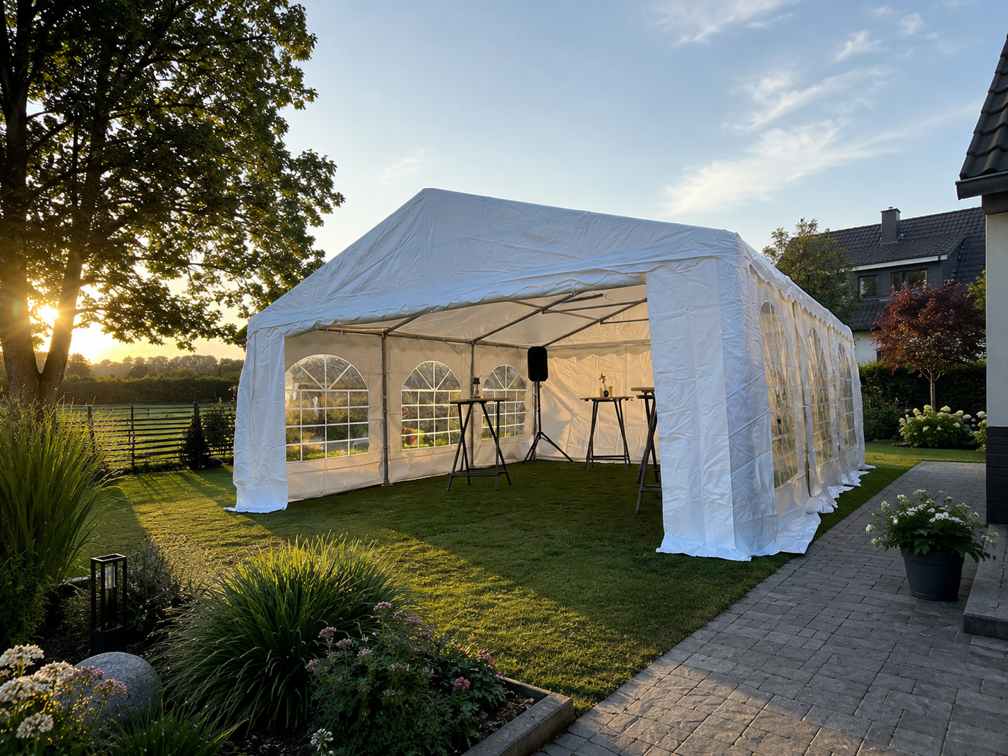 Festzelt 8x6 Meter PVC Plane